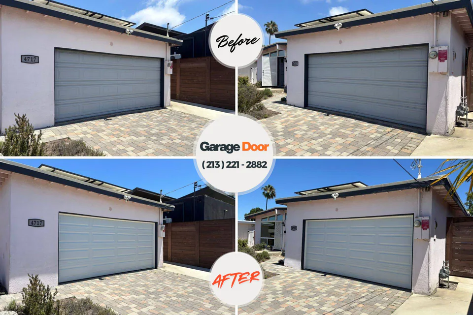 Before and after: garage door company Bon Aqua Junction, TN